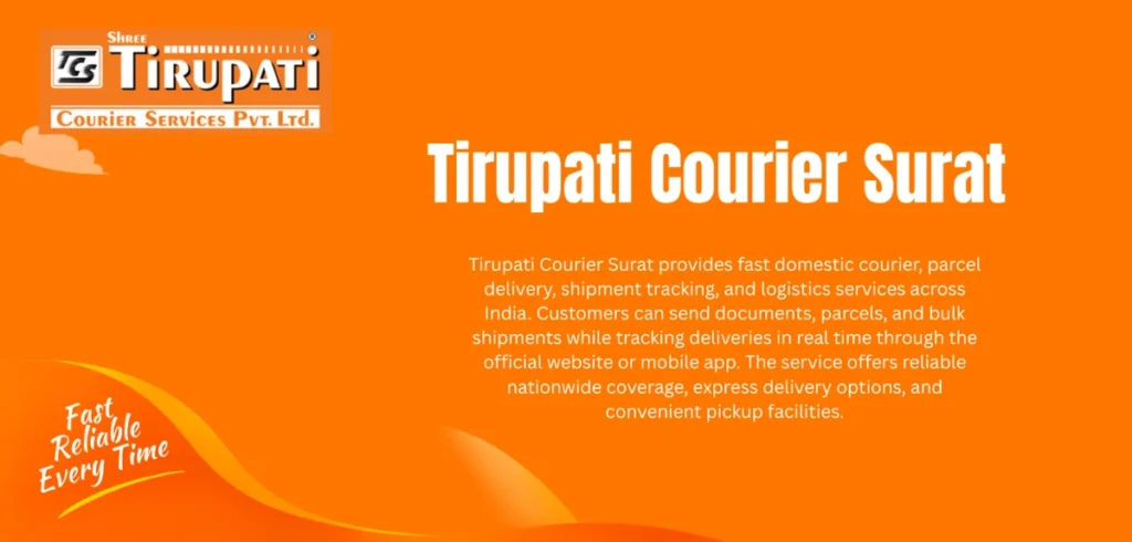 Tirupati Courier Surat Tracking, Services & Contact Details Guide 2026 Tirupati Courier Surat