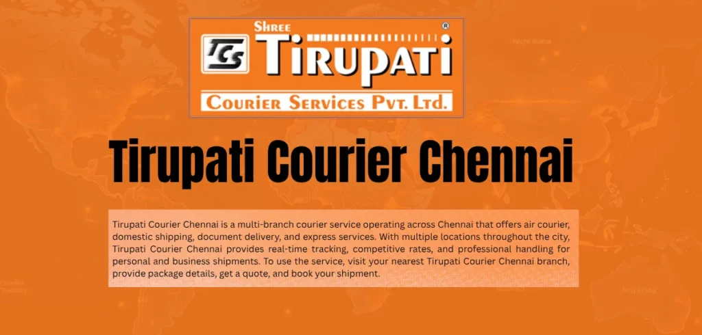 Tirupati Courier Chennai